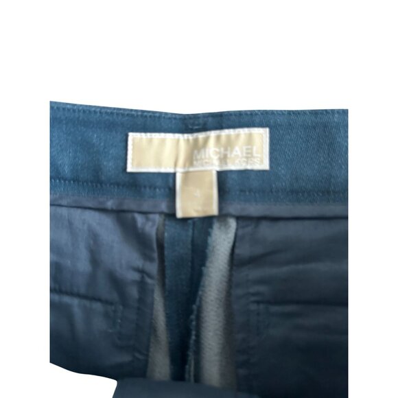 MICHAEL KORS Blue Dress Chambray Shorts Size 4 NEW NWT - Picture 4 of 6